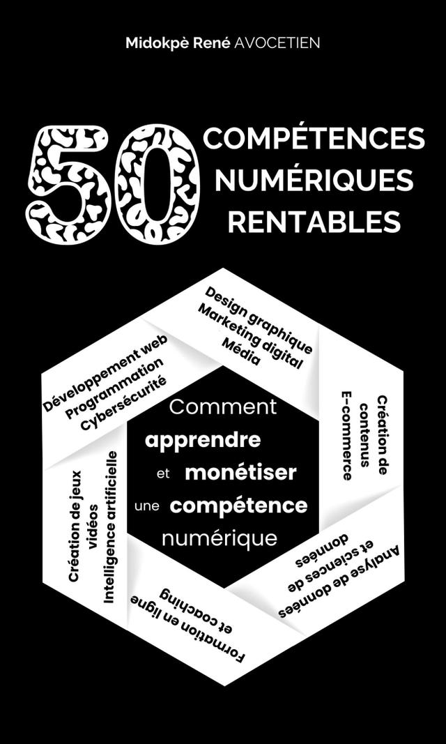 Couverture de 50 compétences numériques rentables : comment apprendre et monétiser une compétence numérique