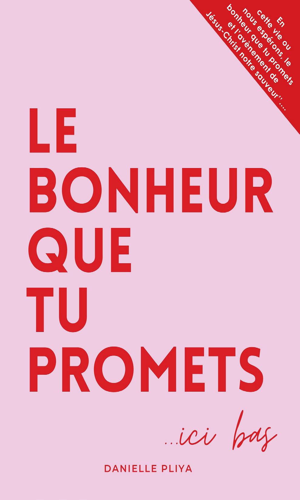Couverture de Le bonheur que tu promets... ici bas