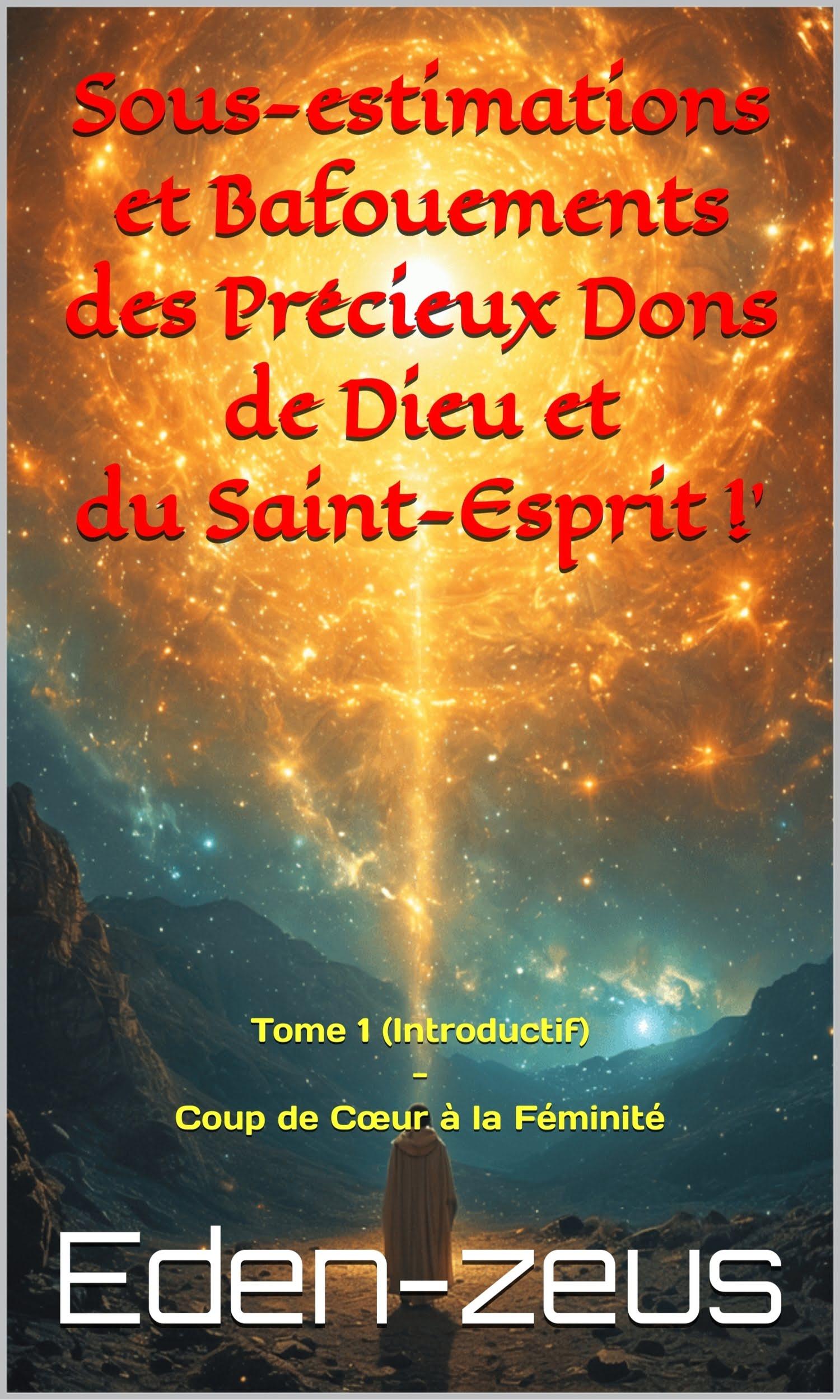 Couverture de Sous-estimations et Bafouements des Précieux Dons de Dieu et du Saint-Esprit!: Tome 1 - Coup de cœur à la Féminité