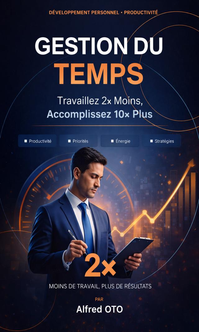 Couverture de Gestion du Temps : Travaillez 2x Moins