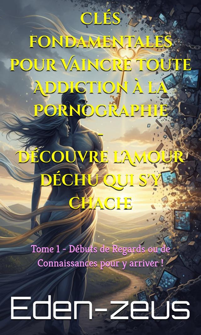 Couverture de Clés fondamentales pour Vaincre toute Addiction à la Pornographie - Découvre l'Amour déchu qui s'y cache - Tome 1
