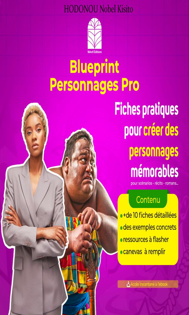 Couverture de Fiches pratiques pour construire des personnages mémorables