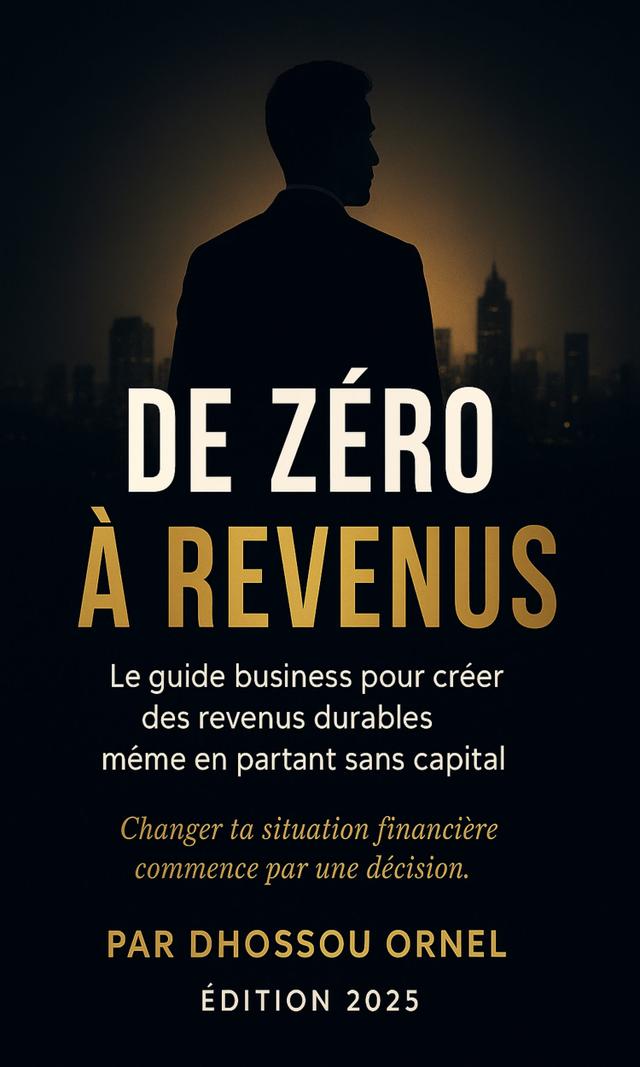 Couverture de De zéro à revenus ( Le guide business pour crée des revenus durable)