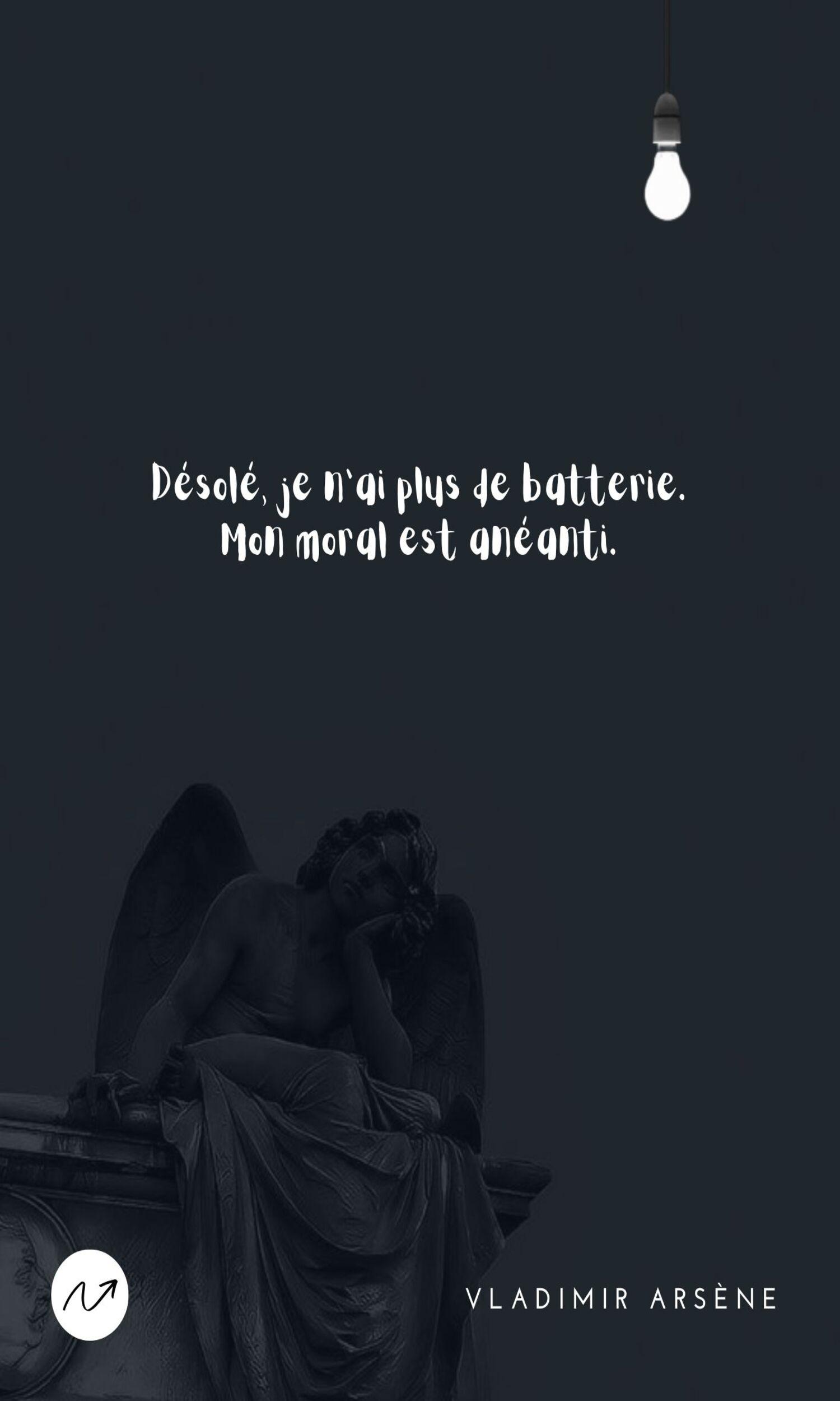 Couverture de Désolé, je n'ai plus de batterie. Mon moral est anéanti.